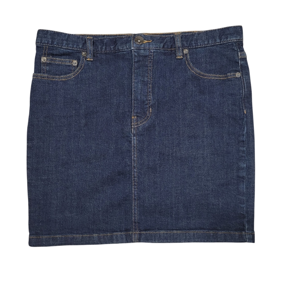 Free People Dark Wash Denim Mini Skirt Size 10 New Boho Retro Festival Indie